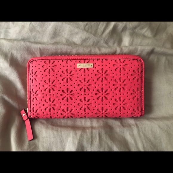kate spade Handbags - Kate Spade pink leather wallet